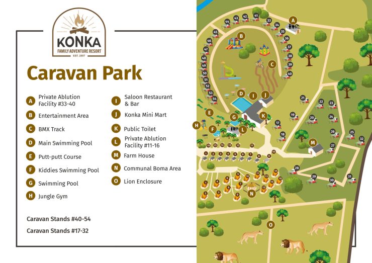 Konka Family Adventure Resort Caravan-Park map